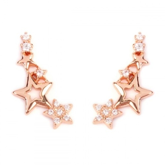 Shooting Star Crawler Earrings - Picture 1 of 3
